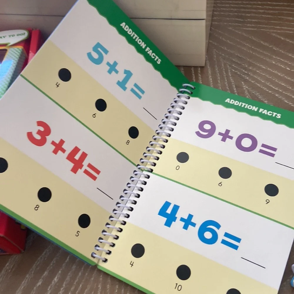 Hot Dots First Grade Math Practice Educational Cards Interactive Pen System